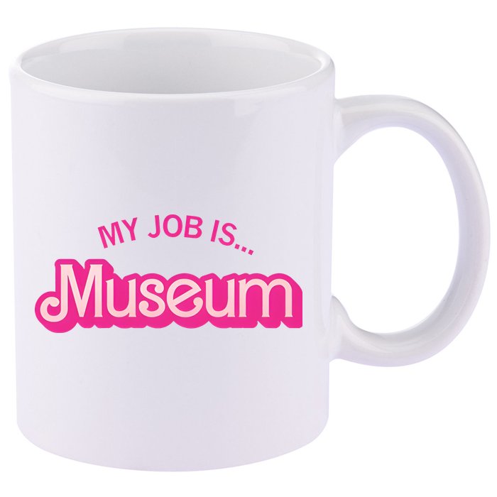 My Job Is Museum 11oz C Handle Ceramic Mug