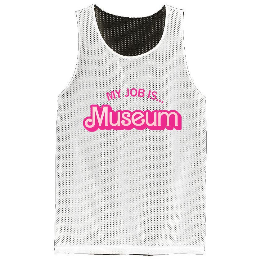 My Job Is Museum Mesh Reversible Basketball Jersey Tank