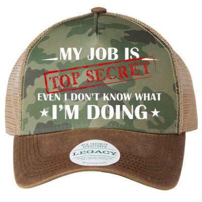 My Job Is Top Secret Legacy Tie Dye Trucker Hat