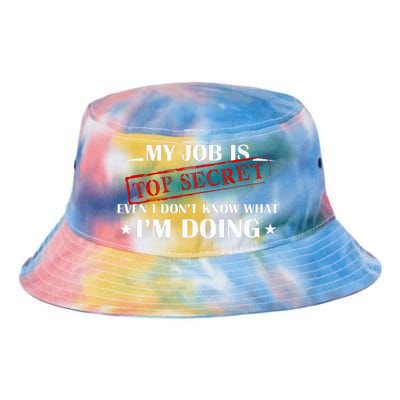 My Job Is Top Secret Tie Dye Newport Bucket Hat