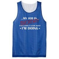 My Job Is Top Secret Mesh Reversible Basketball Jersey Tank