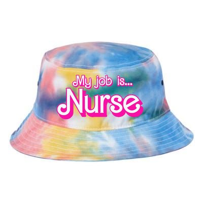 My Job Is Nurse Tie Dye Newport Bucket Hat