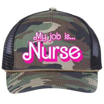 My Job Is Nurse Retro Rope Trucker Hat Cap