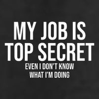 My Job Is Top Secret 7 Panel Mesh Trucker Snapback Hat