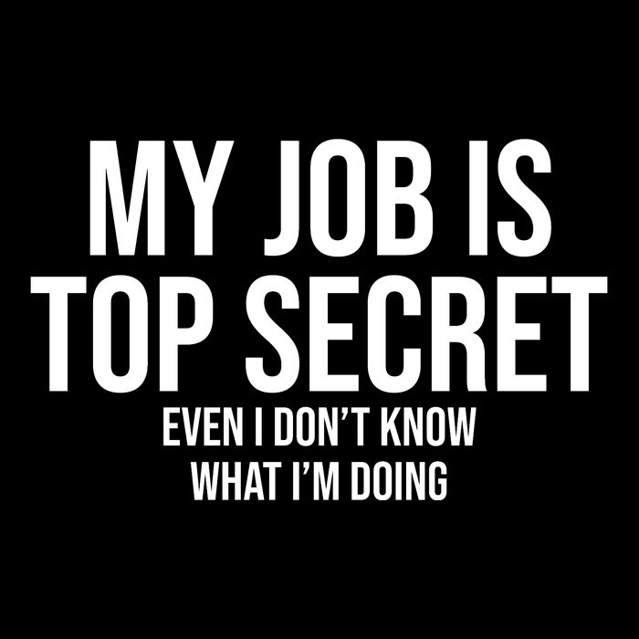 My Job Is Top Secret Flat Bill Trucker Hat