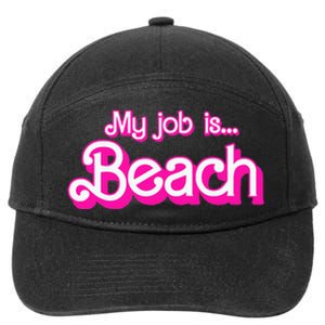 My Job Is Beach Retro 7-Panel Snapback Hat