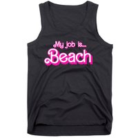 My Job Is Beach Retro Tank Top