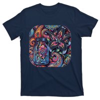 Magic Jar Lily Flower Paisley Garden Premium T-Shirt