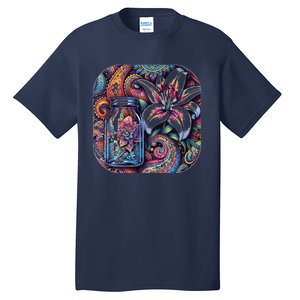 Magic Jar Lily Flower Paisley Garden Premium Tall T-Shirt