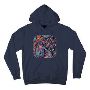 Magic Jar Lily Flower Paisley Garden Premium Tall Hoodie