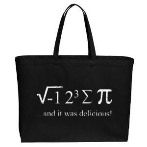 Mathematician Joke Math Saying I Ate Some Pie Math Student Cotton Canvas Jumbo Tote