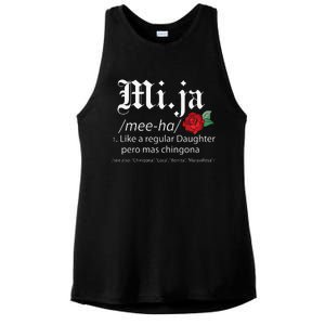 Mi Ja Mee Ha Like A Regular Daughter Per Mas Chingona Ladies PosiCharge Tri-Blend Wicking Tank