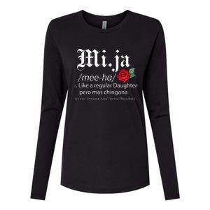 Mi Ja Mee Ha Like A Regular Daughter Per Mas Chingona Womens Cotton Relaxed Long Sleeve T-Shirt