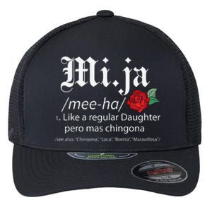 Mi Ja Mee Ha Like A Regular Daughter Per Mas Chingona Flexfit Unipanel Trucker Cap