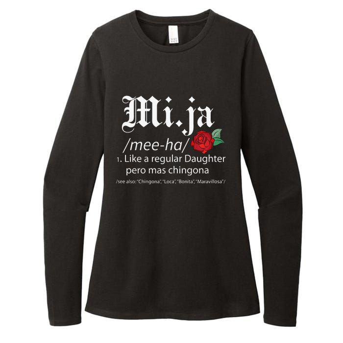 Mi Ja Mee Ha Like A Regular Daughter Per Mas Chingona Womens CVC Long Sleeve Shirt