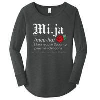 Mi Ja Mee Ha Like A Regular Daughter Per Mas Chingona Women's Perfect Tri Tunic Long Sleeve Shirt