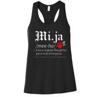 Mi Ja Mee Ha Like A Regular Daughter Per Mas Chingona Women's Racerback Tank