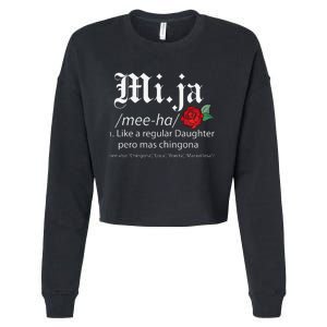 Mi Ja Mee Ha Like A Regular Daughter Per Mas Chingona Cropped Pullover Crew