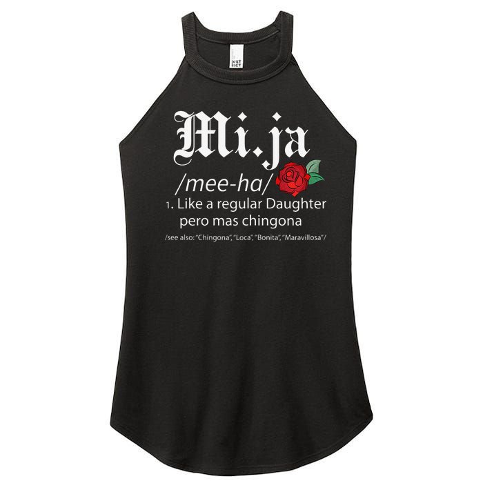 Mi Ja Mee Ha Like A Regular Daughter Per Mas Chingona Women's Perfect Tri Rocker Tank