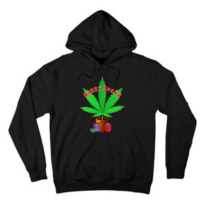 Merry Juana Marijuana Weed Mj Cannabis Christmas Tree Hoodie