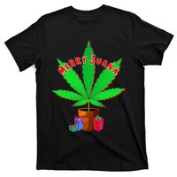 Merry Juana Marijuana Weed Mj Cannabis Christmas Tree T-Shirt