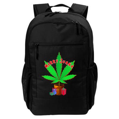 Merry Juana Marijuana Weed Mj Cannabis Christmas Tree Backpack