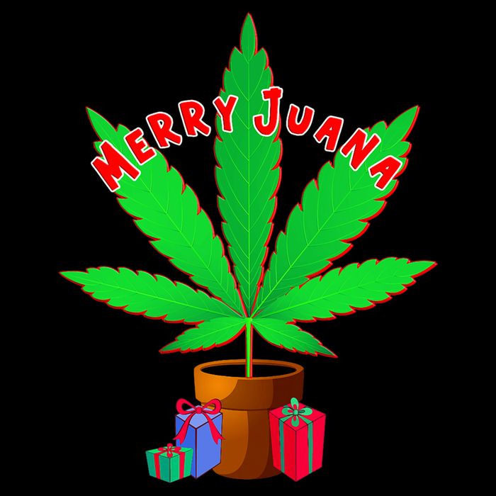 Merry Juana Marijuana Weed Mj Cannabis Christmas Tree 16 in Basic Backpack