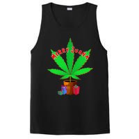 Merry Juana Marijuana Weed Mj Cannabis Christmas Tree PosiCharge Competitor Tank