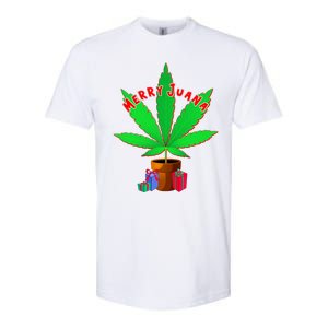 Merry Juana Marijuana Weed Mj Cannabis Christmas Tree Softstyle CVC T-Shirt