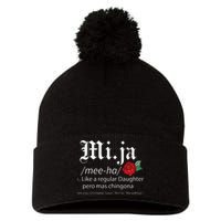 Mi Ja Mee Ha Like A Regular Daughter Per Mas Chingona Pom Pom 12in Knit Beanie