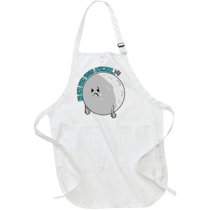 Moon Joke No One Visits Anymore Funny Science Astronomy Full-Length Apron With Pockets