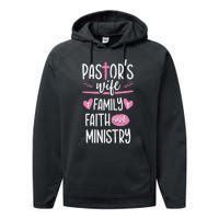 Ministry Jesus PastorS Wife Christian Church Appreciation Performance Fleece Hoodie