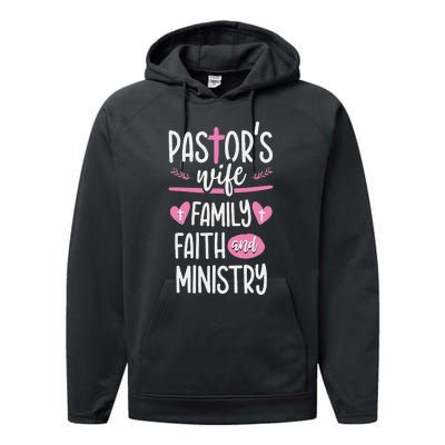 Ministry Jesus PastorS Wife Christian Church Appreciation Performance Fleece Hoodie