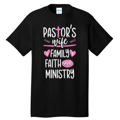 Ministry Jesus PastorS Wife Christian Church Appreciation Tall T-Shirt