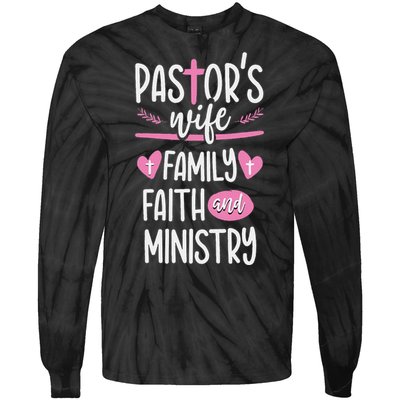 Ministry Jesus PastorS Wife Christian Church Appreciation Tie-Dye Long Sleeve Shirt