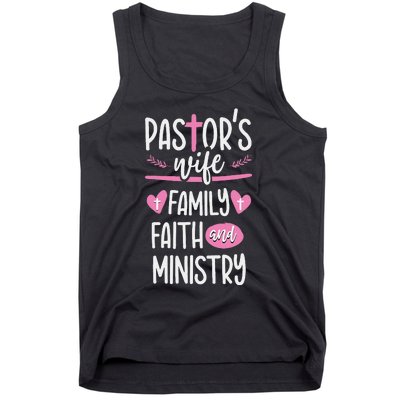 Ministry Jesus PastorS Wife Christian Church Appreciation Tank Top