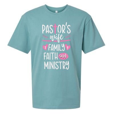 Ministry Jesus PastorS Wife Christian Church Appreciation Sueded Cloud Jersey T-Shirt