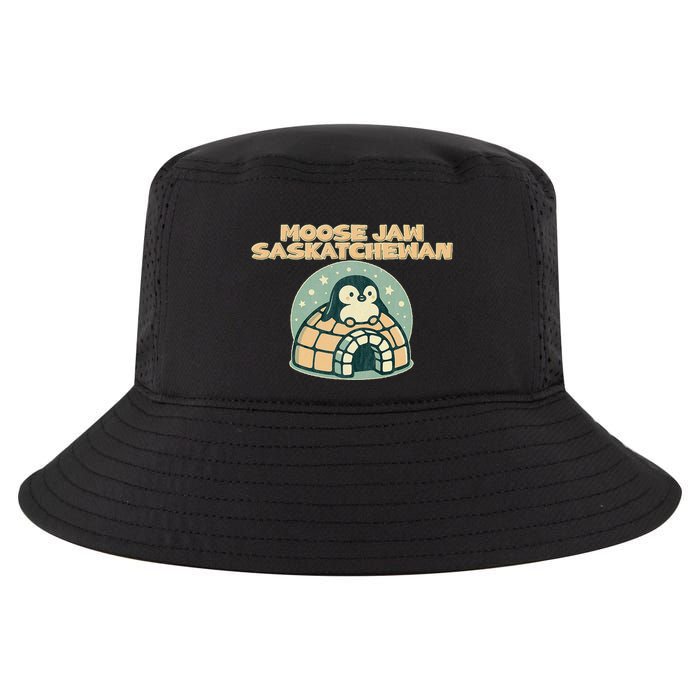 Moose Jaw Saskatchewan Canada Cute Penguin Cool Comfort Performance Bucket Hat