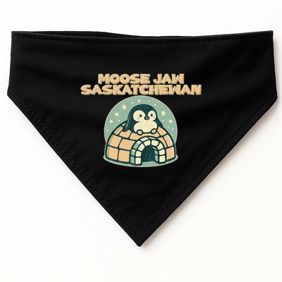 Moose Jaw Saskatchewan Canada Cute Penguin USA-Made Doggie Bandana