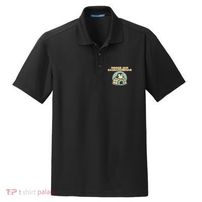 Moose Jaw Saskatchewan Canada Cute Penguin Dry Zone Grid Polo