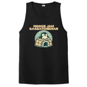 Moose Jaw Saskatchewan Canada Cute Penguin PosiCharge Competitor Tank