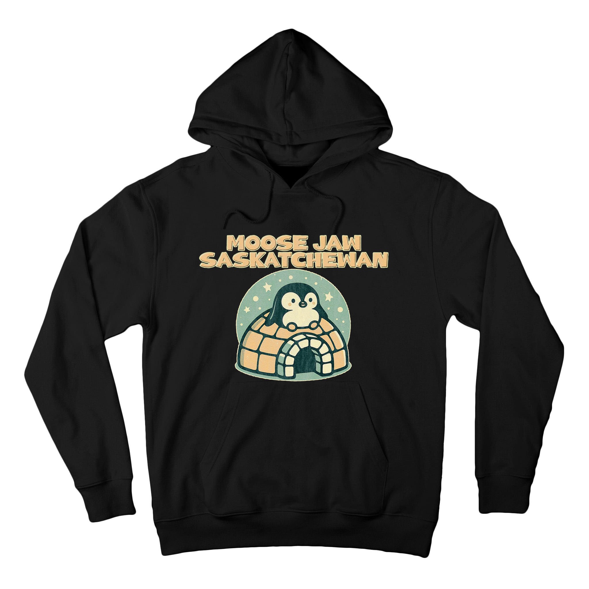 Moose Jaw Saskatchewan Canada Cute Penguin Tall Hoodie