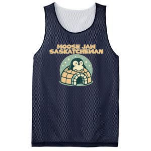 Moose Jaw Saskatchewan Canada Cute Penguin Mesh Reversible Basketball Jersey Tank