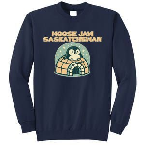 Moose Jaw Saskatchewan Canada Cute Penguin Tall Sweatshirt