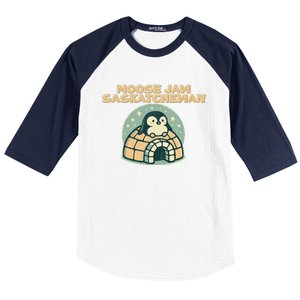 Moose Jaw Saskatchewan Canada Cute Penguin Baseball Sleeve Shirt