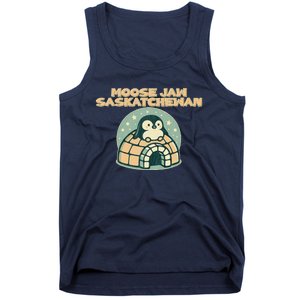 Moose Jaw Saskatchewan Canada Cute Penguin Tank Top