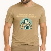Moose Jaw Saskatchewan Canada Cute Penguin Cooling Performance Crew T-Shirt