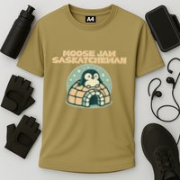 Moose Jaw Saskatchewan Canada Cute Penguin Cooling Performance Crew T-Shirt