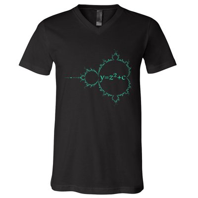 Mandelbrot Julia Set Fractal Complex Number Equation Algebra V-Neck T-Shirt