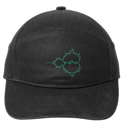Mandelbrot Julia Set Fractal Complex Number Equation Algebra 7-Panel Snapback Hat